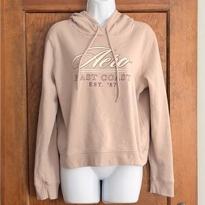 Aeropostale Tan Hoodie Sweatshirt